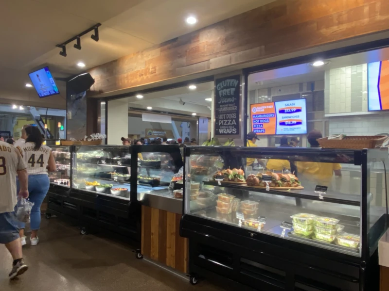 GMDSV4R GMDSV5R display at Petco Park - Refrigerated Service Case by Structural Concepts