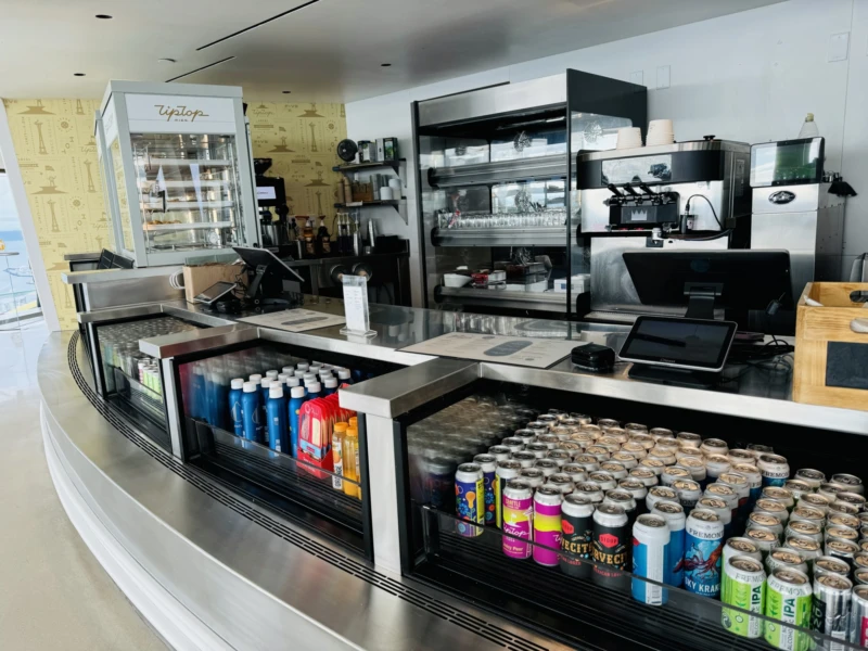 C33R-UC display at TipTop Cafe - Refrigerated Self-Service Under Counter Case by Structural Concepts