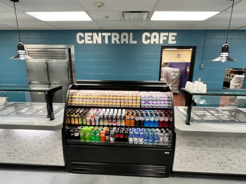 HMO3953R display at Muncie High School - Refrigerated Self-Service Case by Structural Concepts