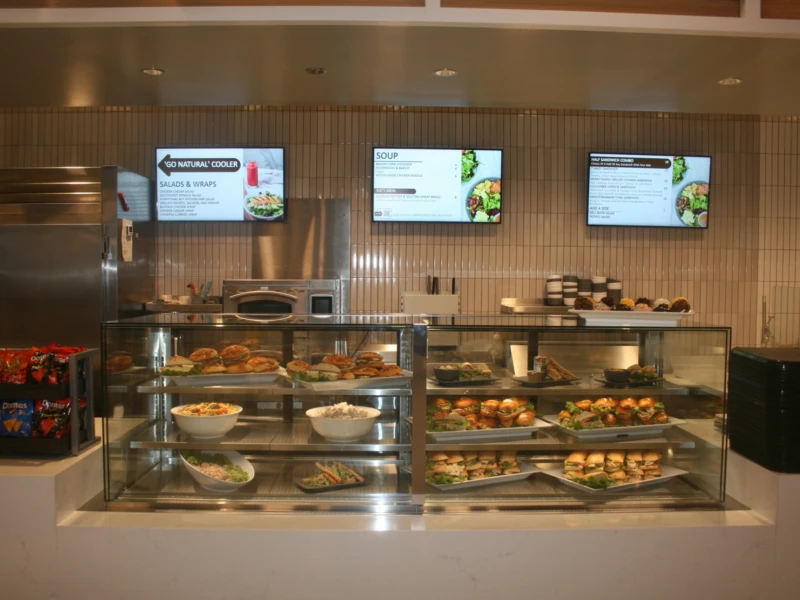 NE3627RSV display at Griffin Museum of Science and Industry- Refrigerated Service Slide In Counter Case by Structural Concepts