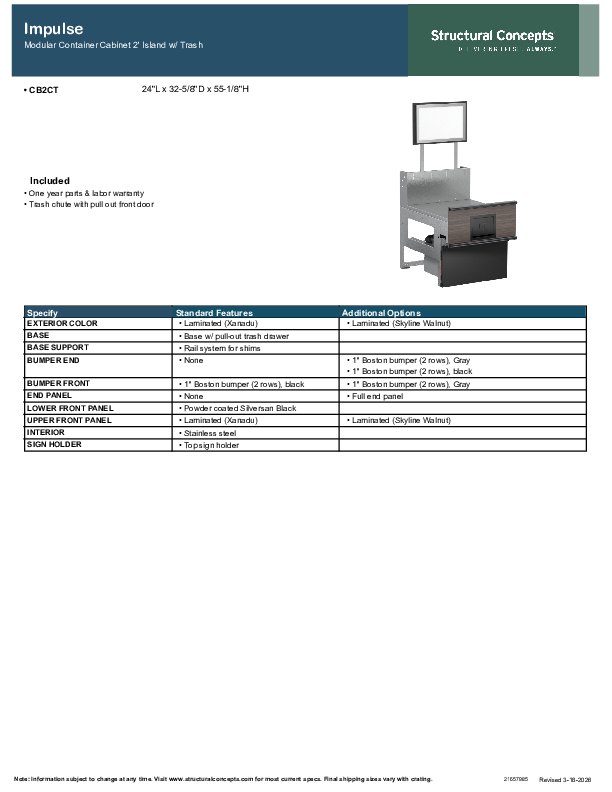 CB2 CT SPEC TECH INFO
