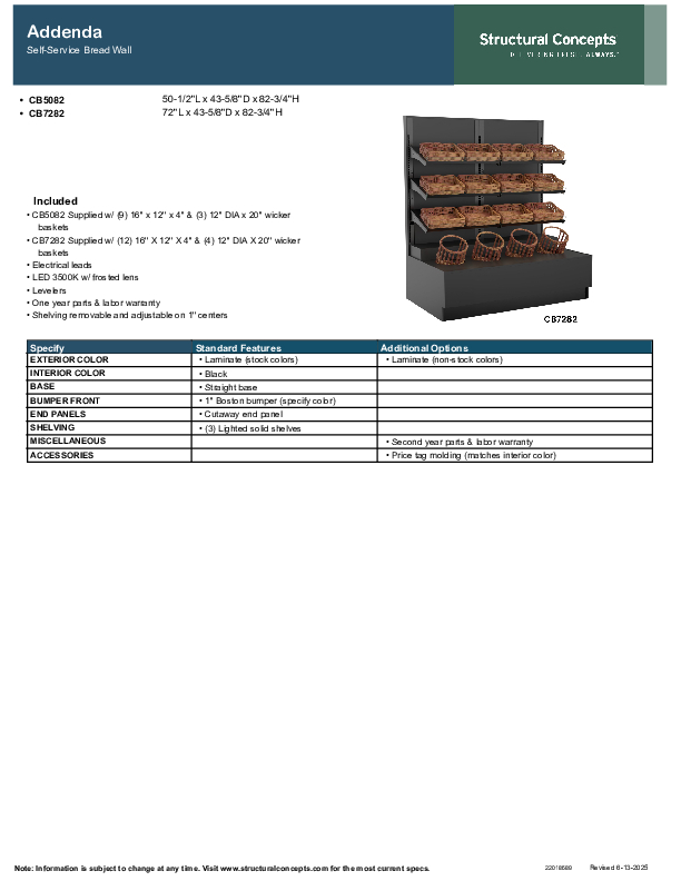 CB5082 22018689 Spec