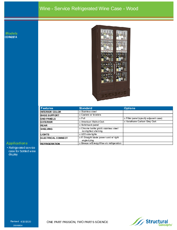 CDR4287 A SPEC TECH INFO