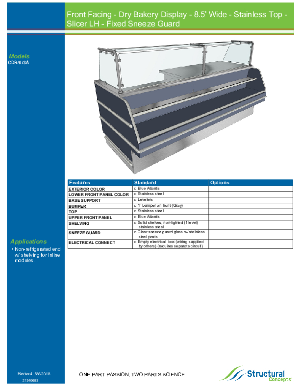 CDR7073 A SPEC TECH INFO