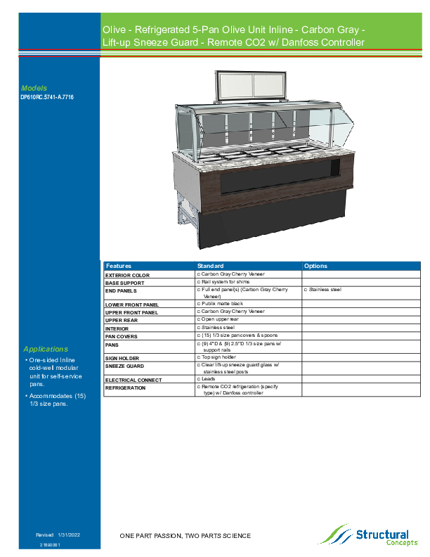 DP610 RC 5741 A 7716 SPEC