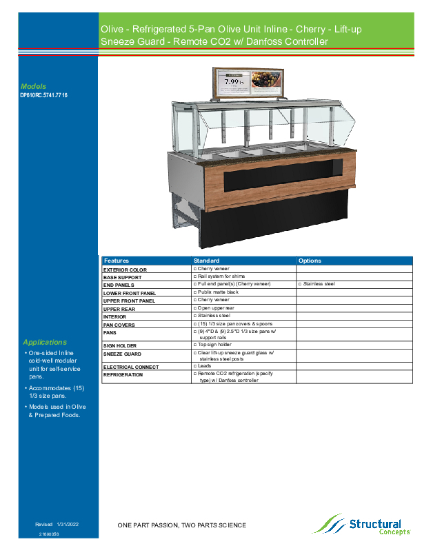 DP610 RC 5741 7716 SPEC