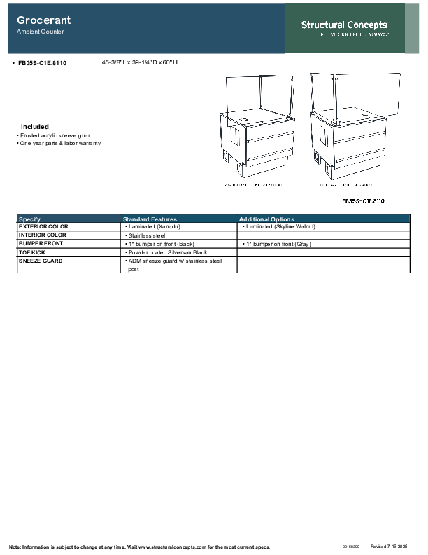FB35 S C1 E 8110 SPEC