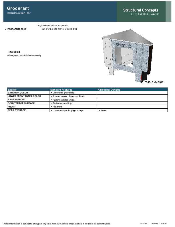 FB45 CNM 8017 SPEC