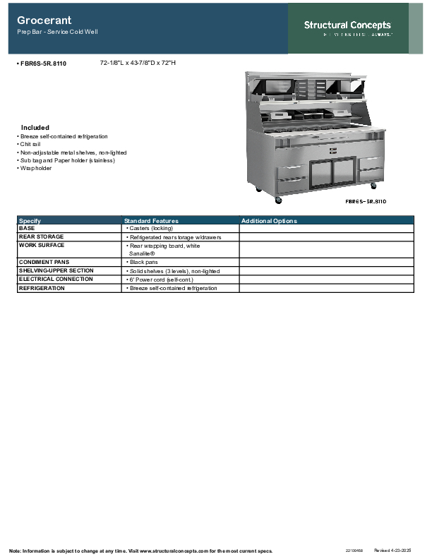 FBR6 S 5 R 8110 SPEC