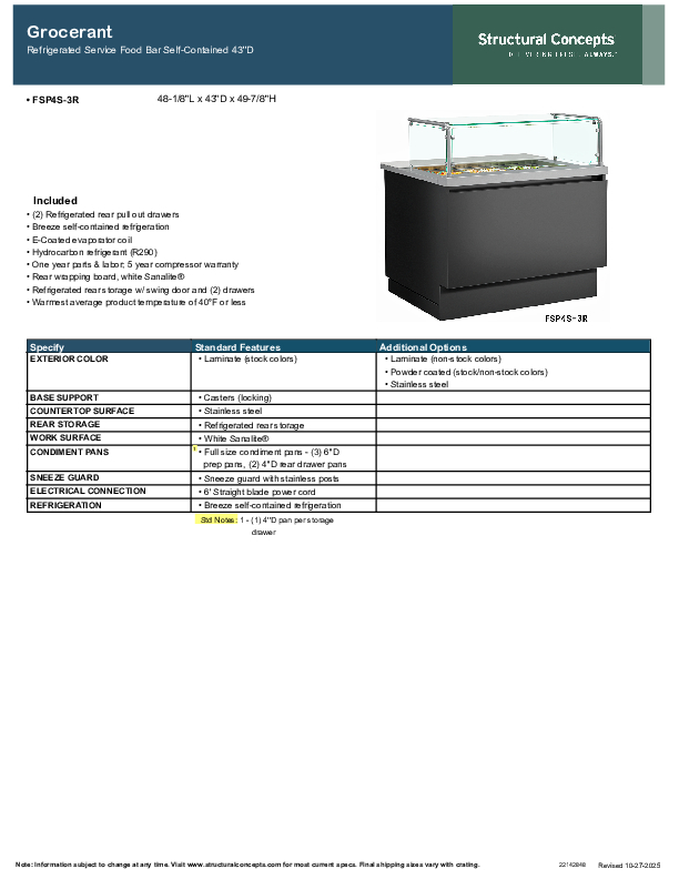 FSP4S-3R 43D 22142848 Spec