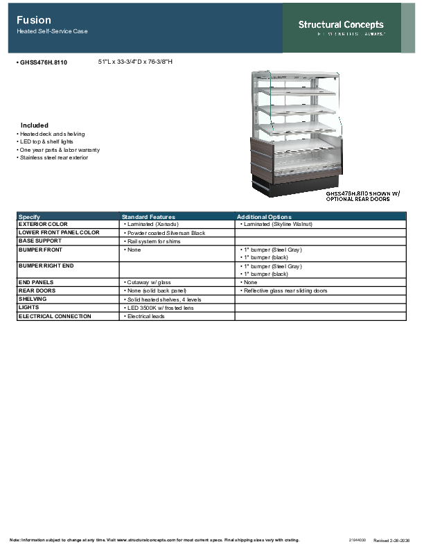 GHSS476 H 8110 SPEC