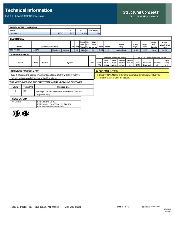 GHSS476 H 8110 TECH