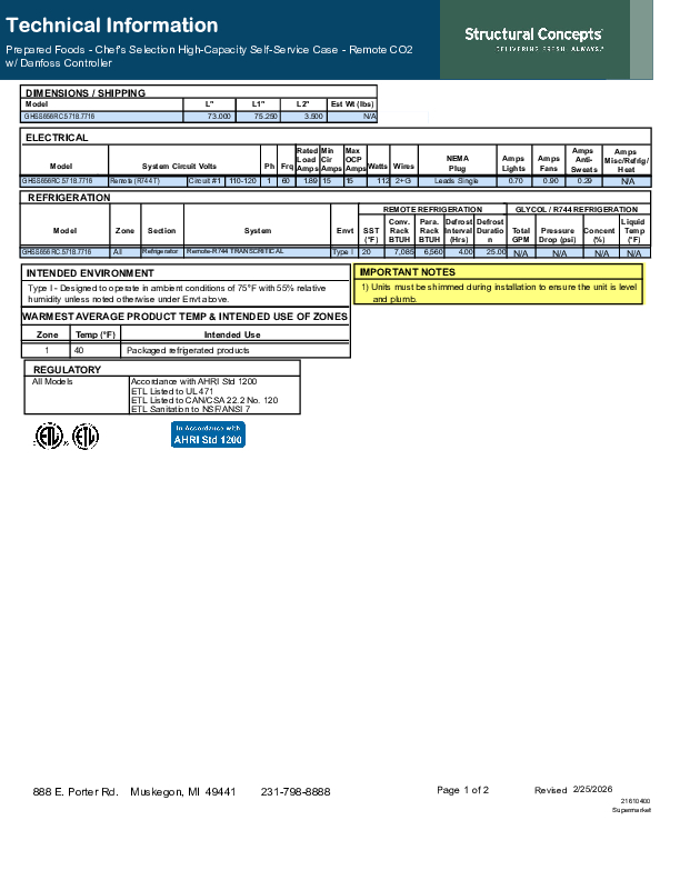 GHSS656 RC 5718 7716 TECH