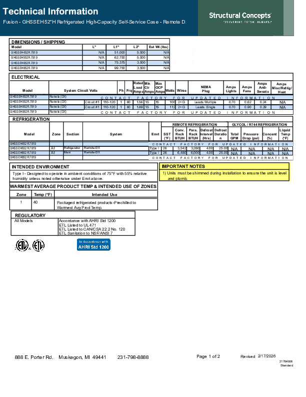 GHSSEHL52 R 7819 TECH