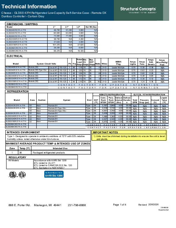 GLDSSL43 R 5741 A 7716 TECH