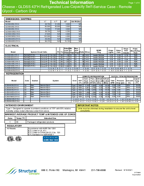 GLDSSL43 RG 5741 A TECH