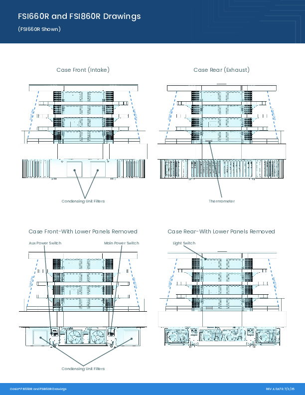 Oasis FSI660R and FSI860R Drawings