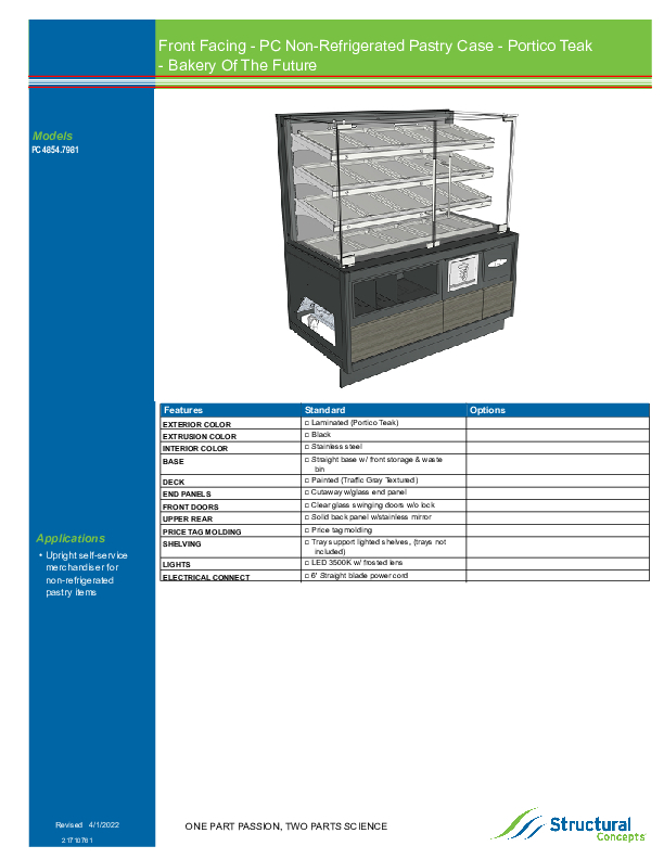 PC4854 7981 SPEC TECH INFO
