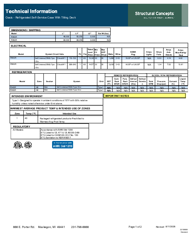 PD452R 22169808 Tech