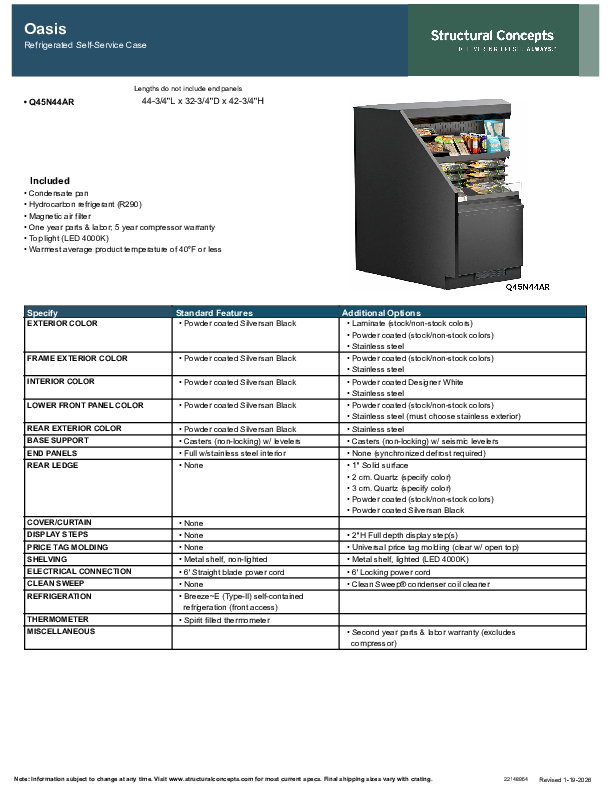 Q45N44AR 22148964 Spec