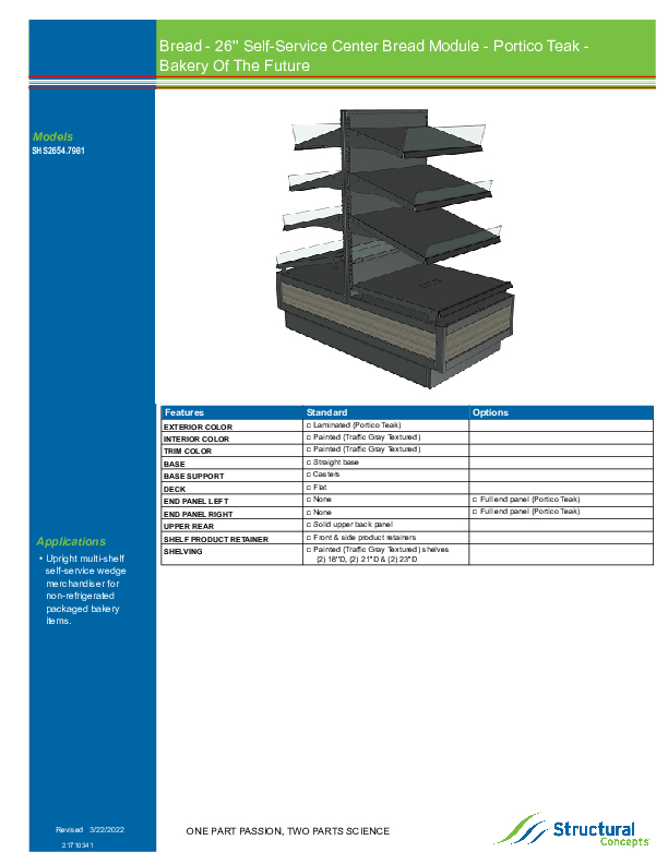 SHS2654 7981 SPEC INFO